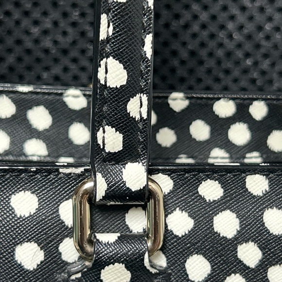 kate spade Black and White Dot Tote Approx. 16 x 9.5 x 5 - Picture 7 of 14